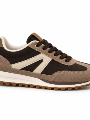 Zapatillas Deportivas Nestle Retro Marrón y Beige