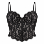 Corset de encaje negro